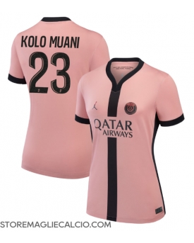 Paris Saint-Germain Randal Kolo Muani #23 Maglia Gara Terza Repliche 2024-25 Donna